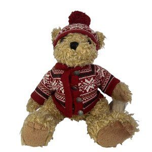 Tillie Holly Beary Plush Bear Jointed Vintage Bear Toy Plush 11”